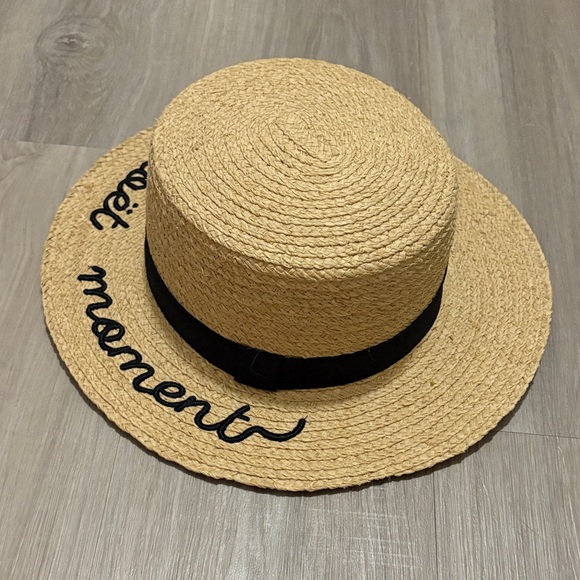 Moët & Chandon “Moët Moment” Raffia Hat with Black Band - Picture 3 of 8